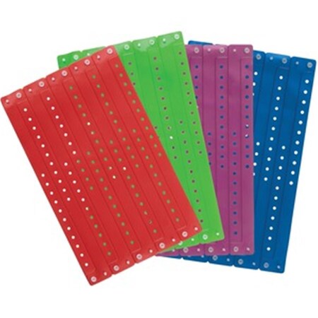 Coolcollectibles Colored Vinyl Wristbands, Blue, 100PK CO3188259